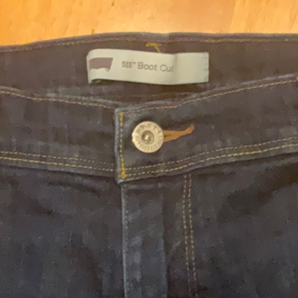 Levi Boot Cut 515 Jeans with back flap pockets and rare single "R" red tag.  14. - Picture 5 of 15